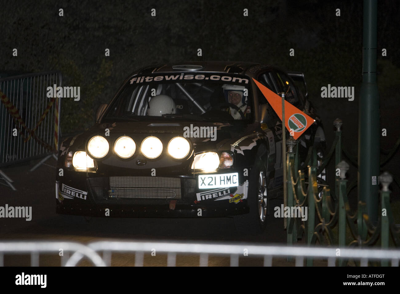 Rallye Sunseeker Pirelli MSA Schotter-Rallye-Europameisterschaft 2008 Stockfoto