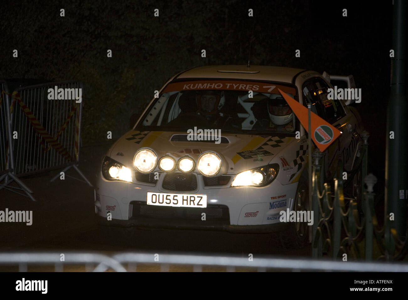 Rallye Sunseeker Pirelli MSA Schotter-Rallye-Europameisterschaft 2008 Stockfoto