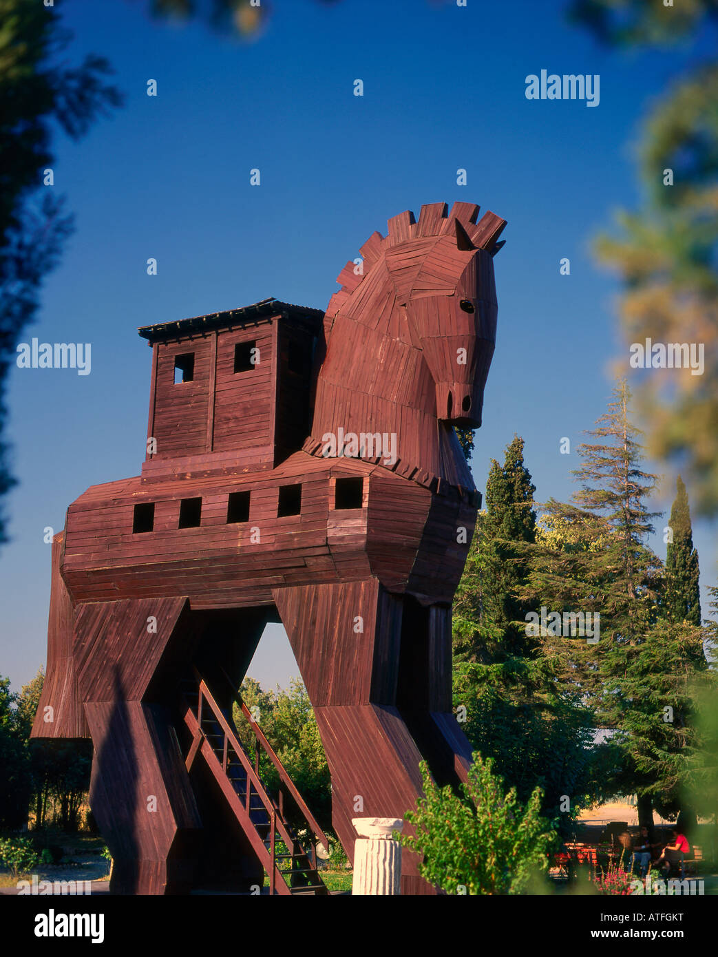 Trojanisches Pferd Canakkale, Türkei Stockfoto