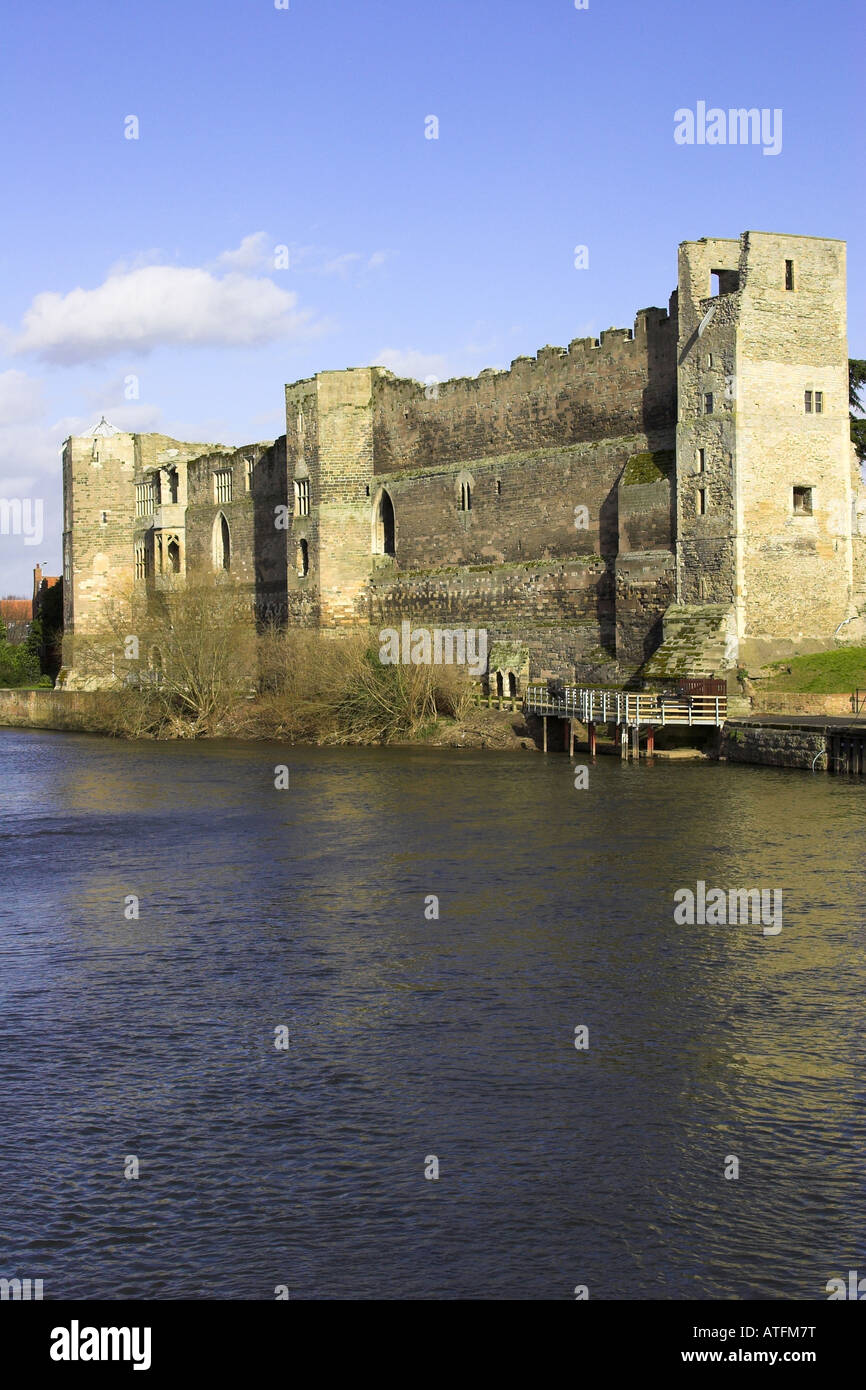 Newark Castle, Newark auf Trent, Nottinghamshire, England, Großbritannien Stockfoto
