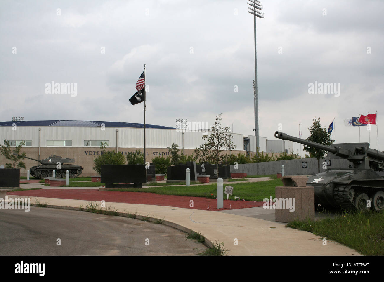 Veterans Memorial Stadium, Cedar Rapids Iowa Stockfoto