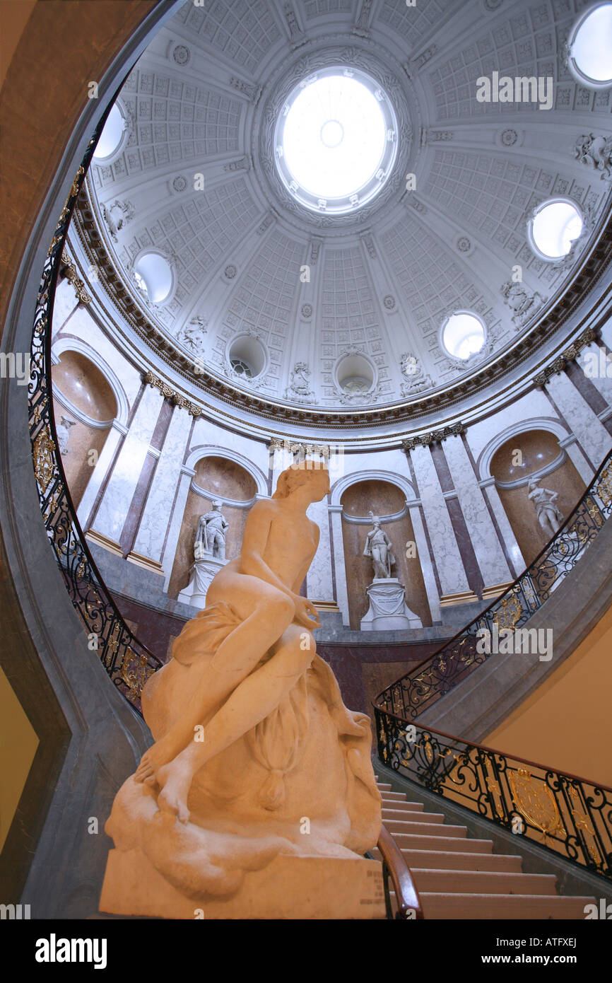 Die Treppe im Bode-Museum in Berlin Stockfoto