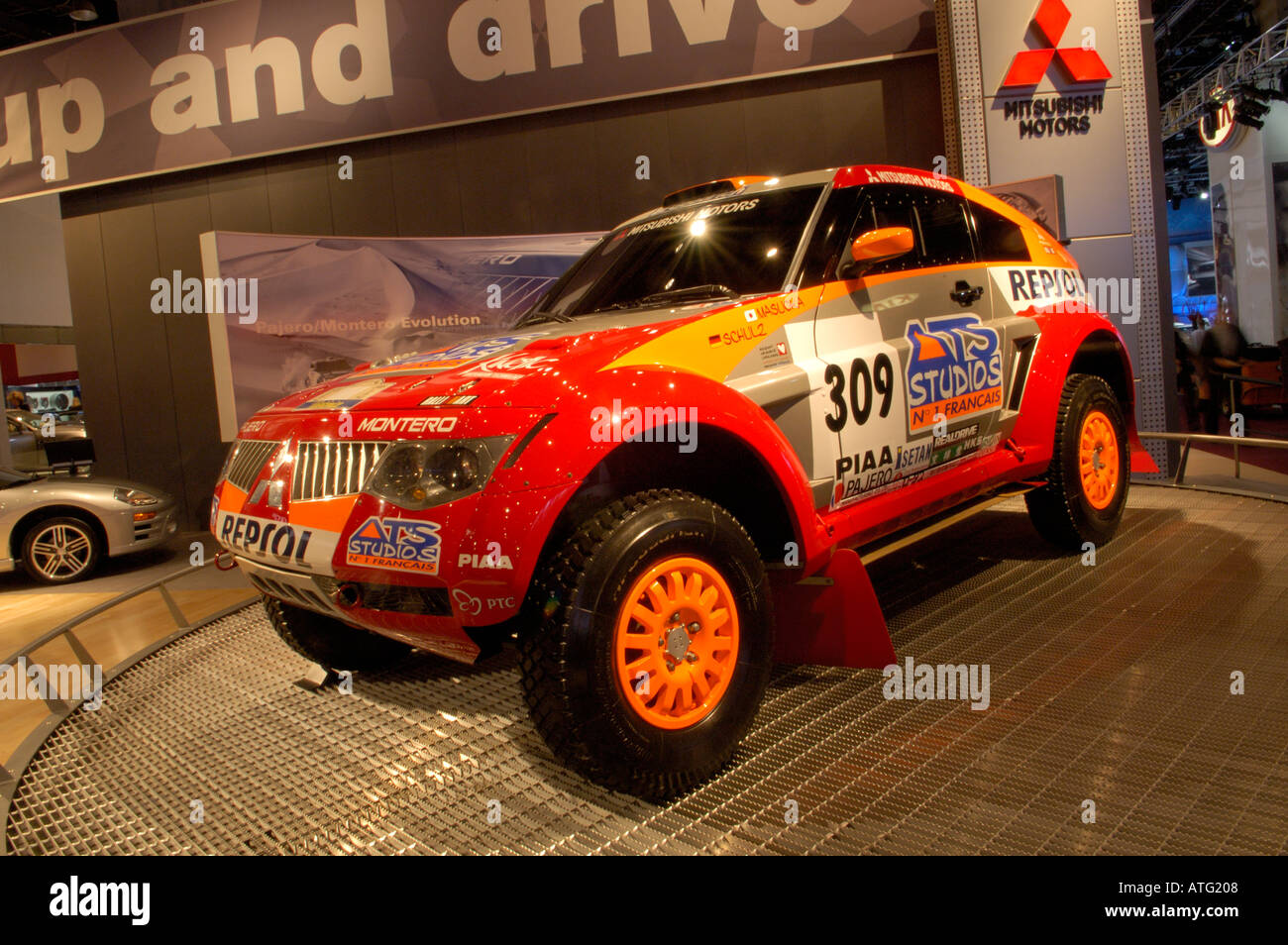 2005 Mitsubishi Rallye Raid Montero Pajero Evolution auf der North American International Auto Show 2005 Stockfoto