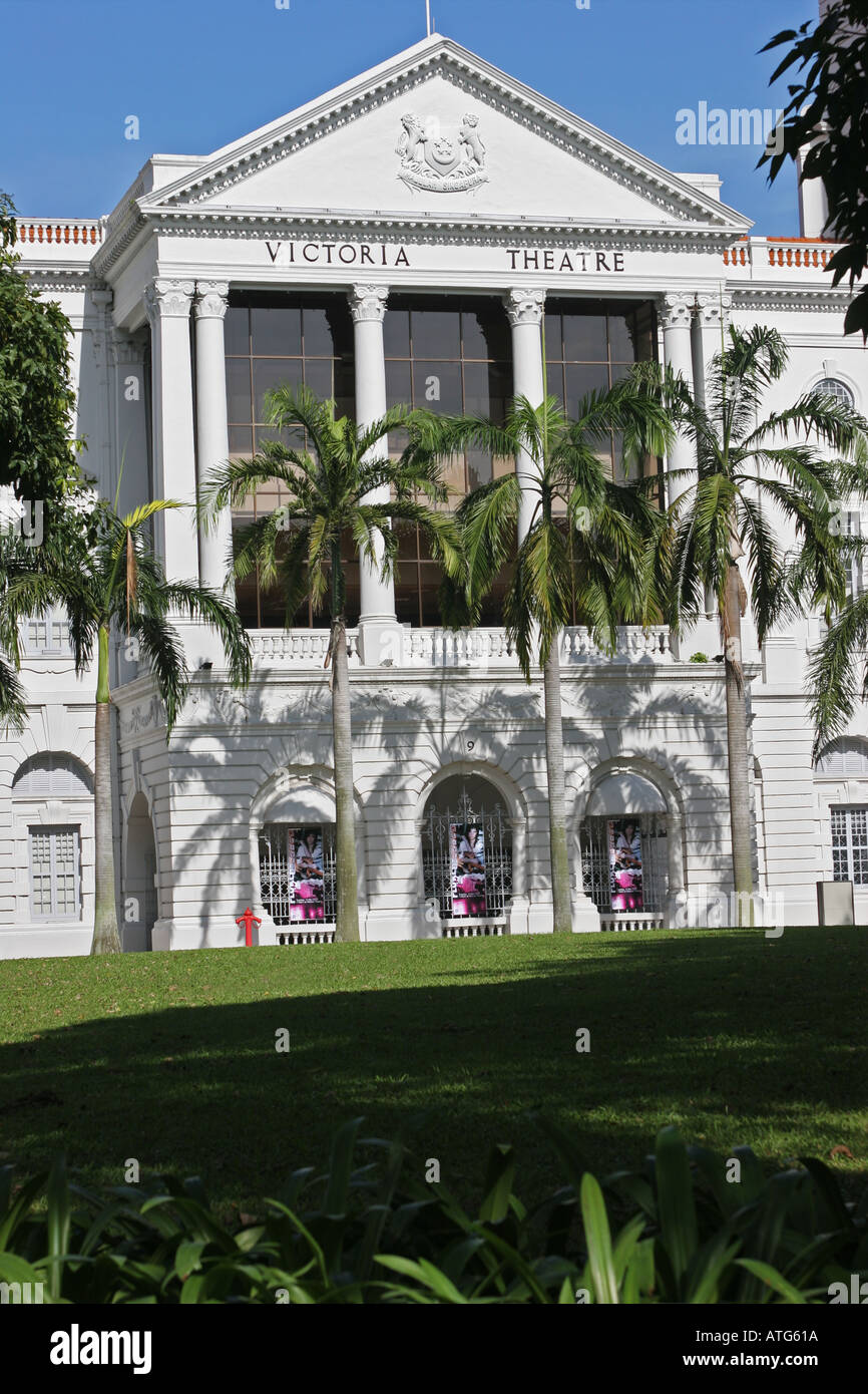 Victoria-Konzerthalle und Theater-Singapur Stockfoto