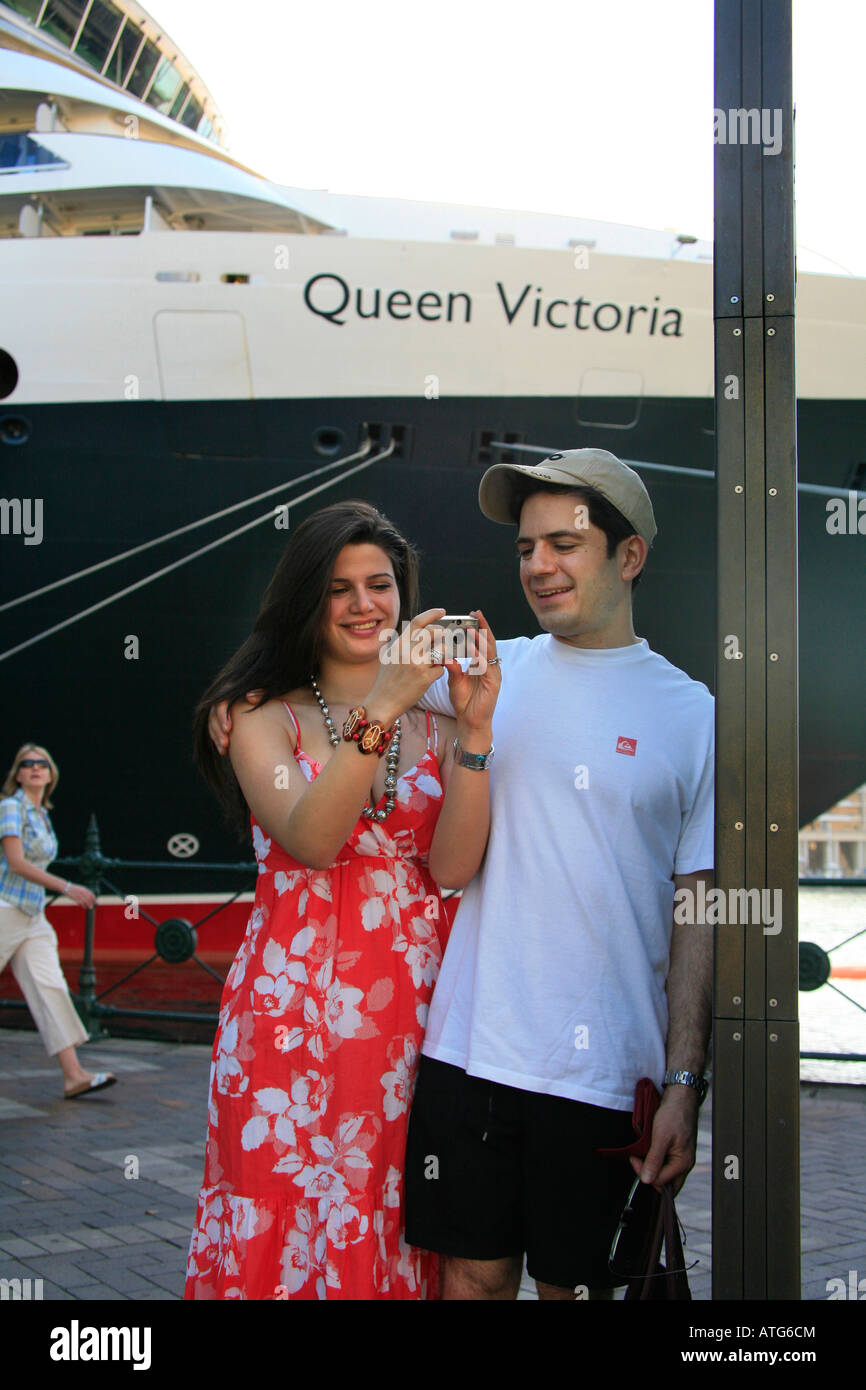 Touristen in Sydney, Australien Stockfoto