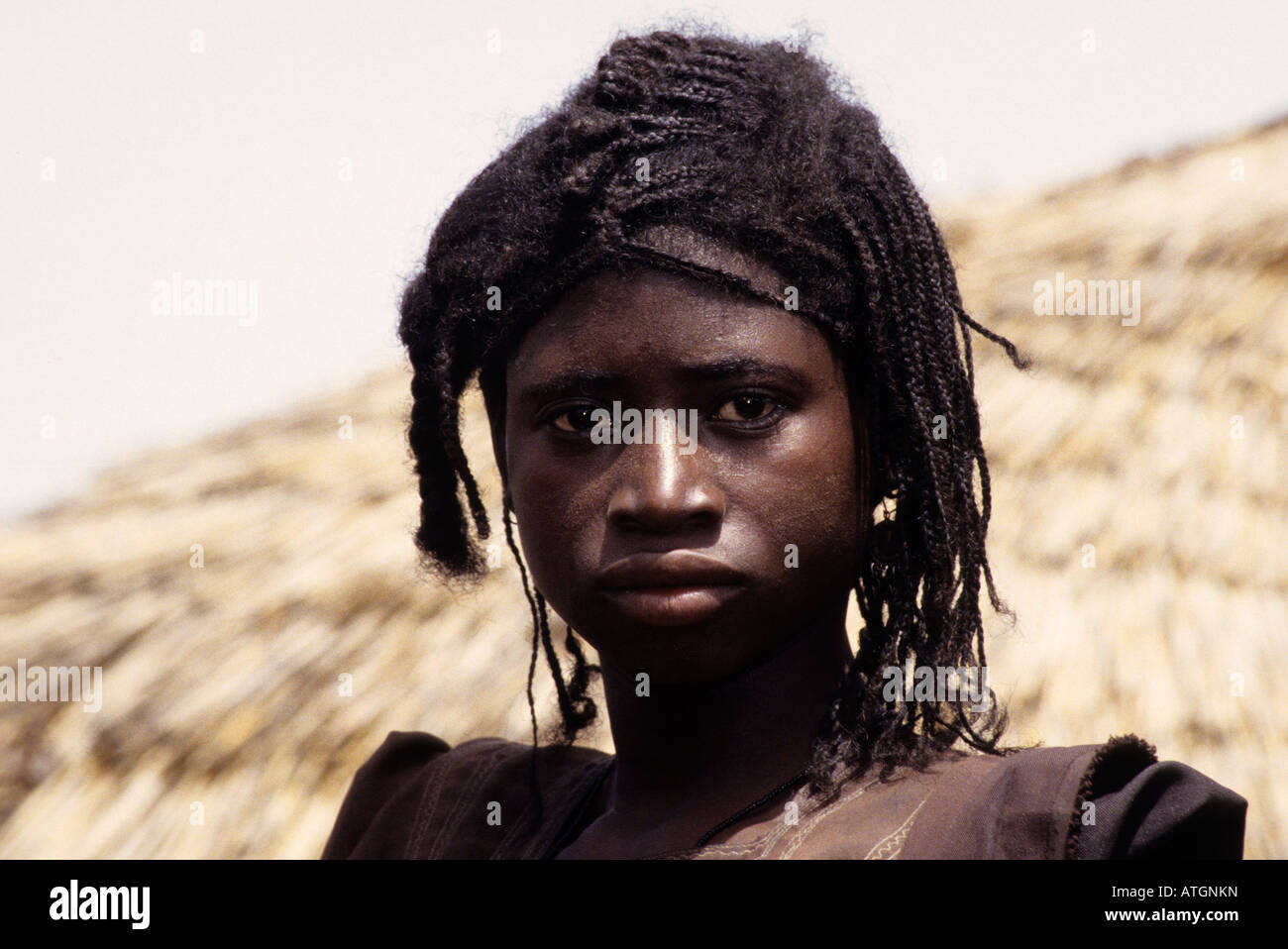 In der Nähe von Bankilare, südwestliche Niger. Bella Frau. Bella sind traditionelle Sklaven der Tuareg. Stockfoto