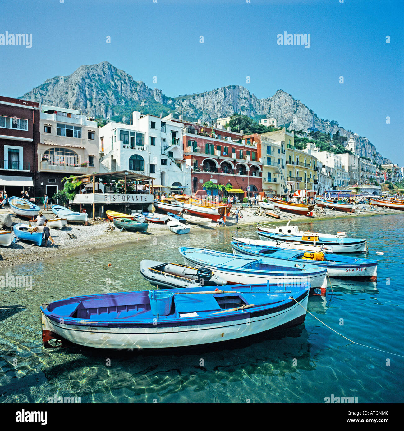 Marina Grande Insel von Capri Neapel Italien EU Stockfoto