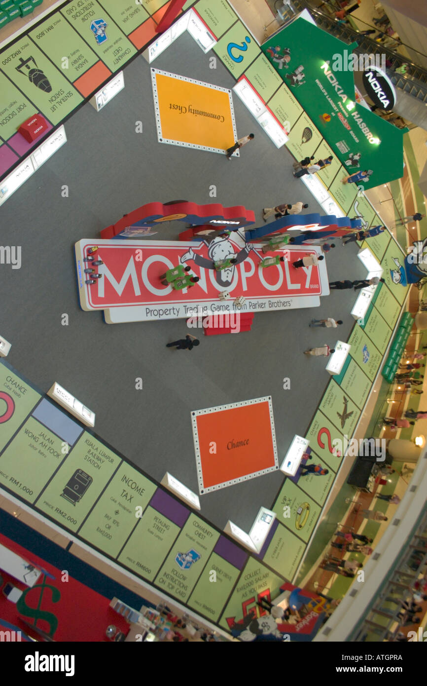 riesige lebensgroße Monopol board Stockfoto