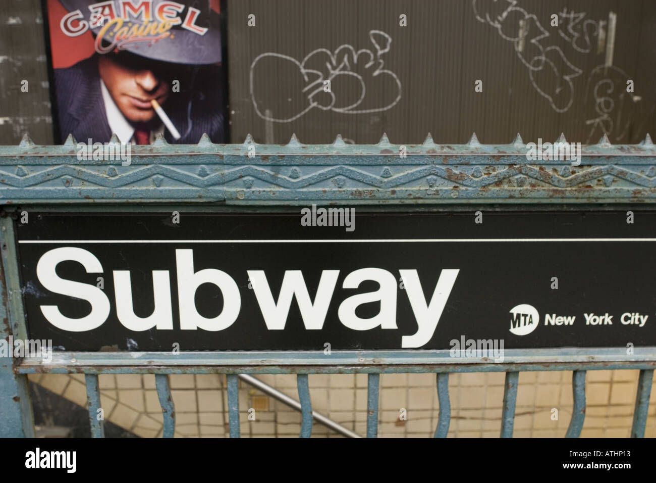 U-Bahn-Eingang Greenpoint Brooklyn New York City Stockfoto