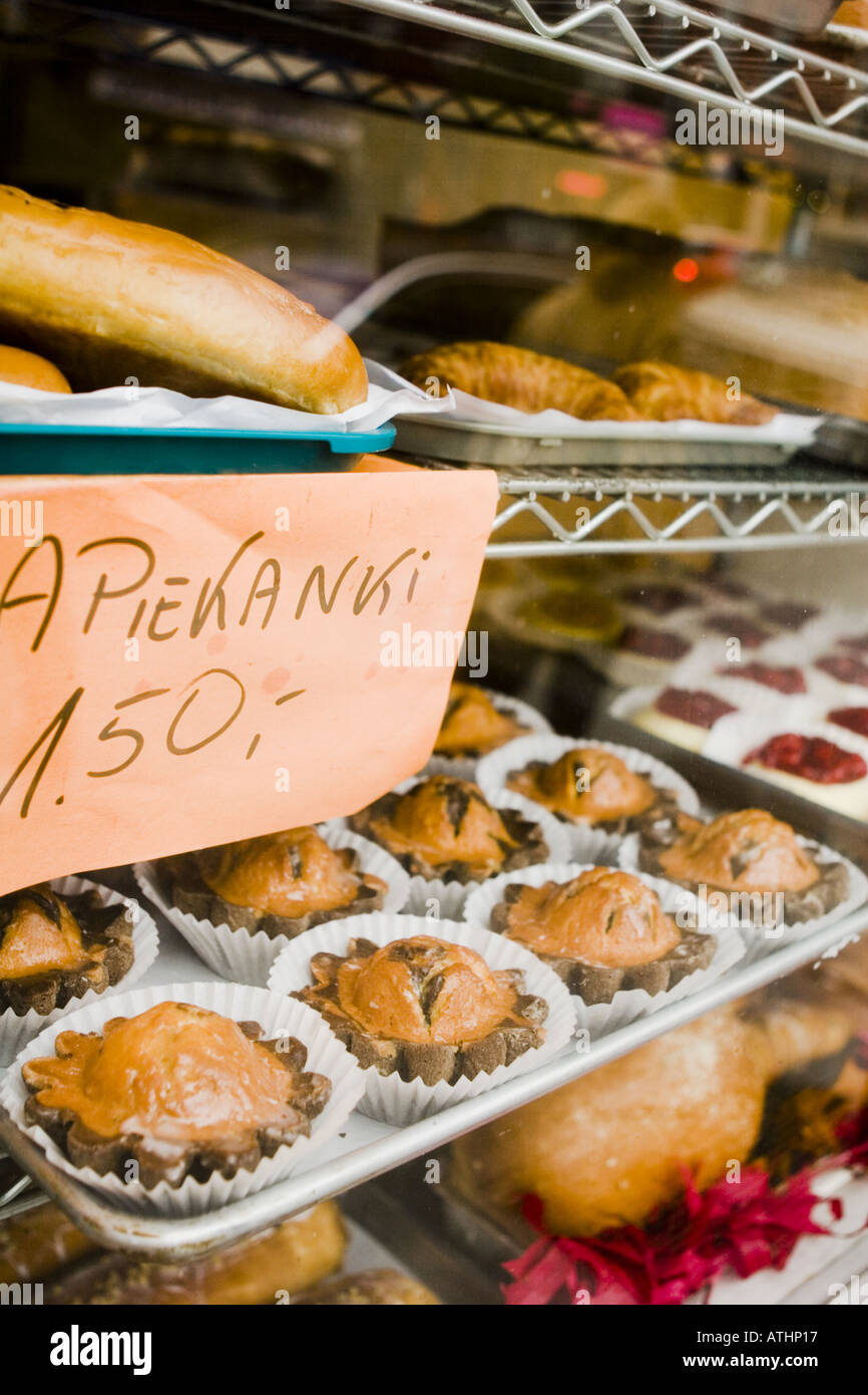 Polnische Bäckerei Fenster Greenpoint Brooklyn New York City Stockfoto