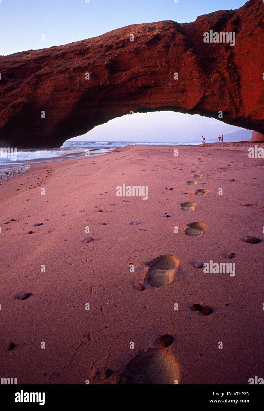 Bogen und Sonnenuntergang in Sidi Ifni Marokko Afrika Stockfoto