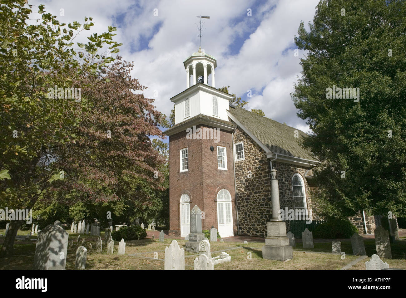 Kirche der Heiligen Dreifaltigkeit alten Schweden 1698 Christina Landing Wilmington Delaware älteste aktive Gemeinde in den USA Stockfoto