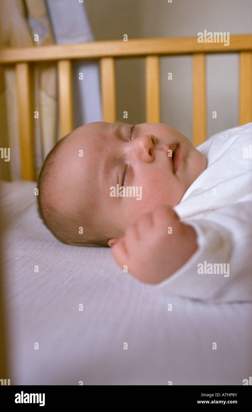 Schlafendes baby Stockfoto