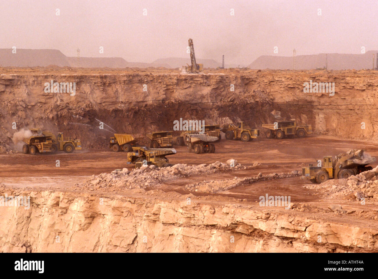 Uran-Tagebau in der Nähe von Arlit im Niger Stockfoto