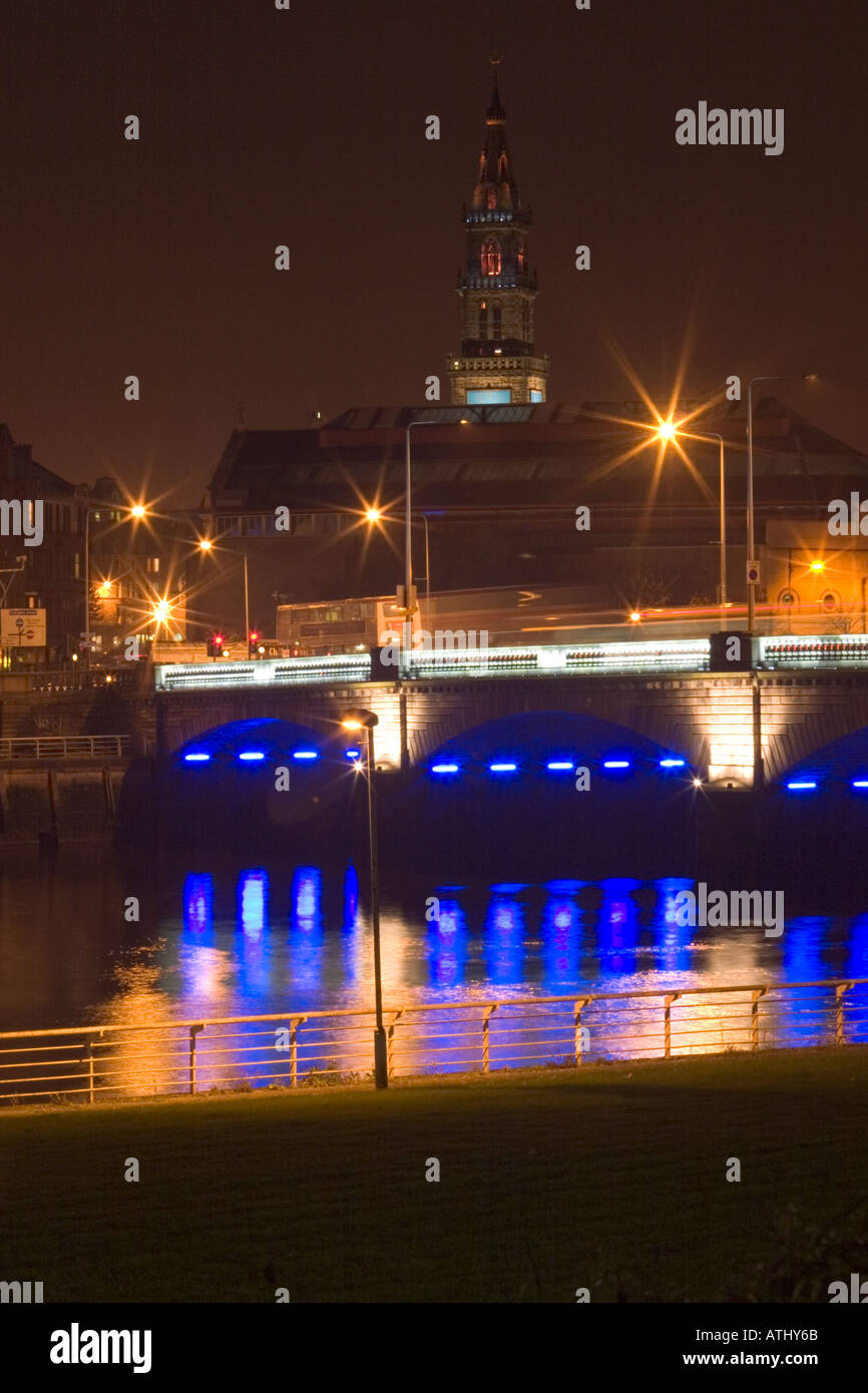 Stockwell Brücke in Glasgow Stockfoto