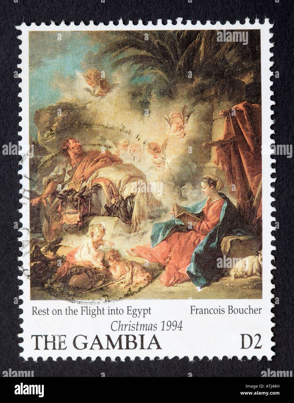 Gambia-Briefmarke Stockfoto