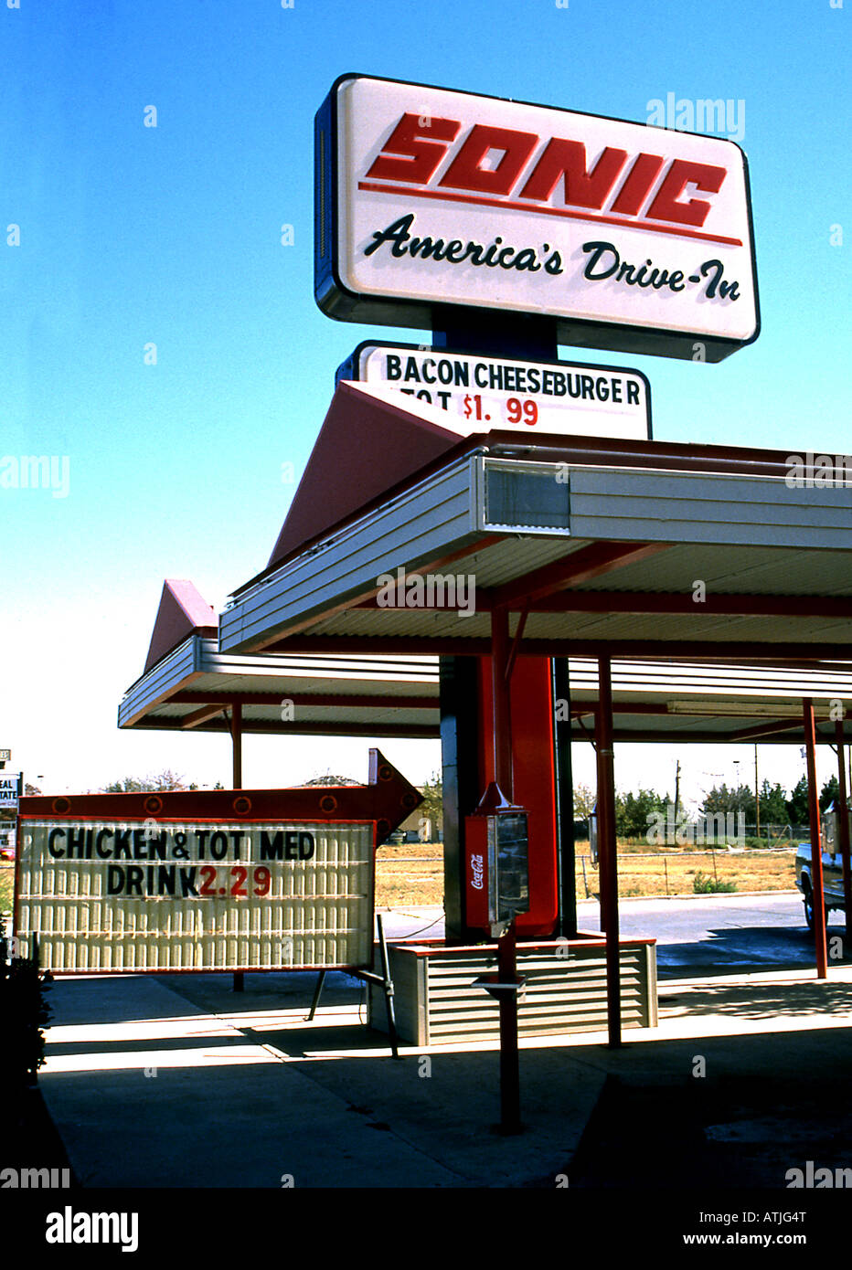 Klassische Fast-Food drive in Restaurant in den USA Stockfoto