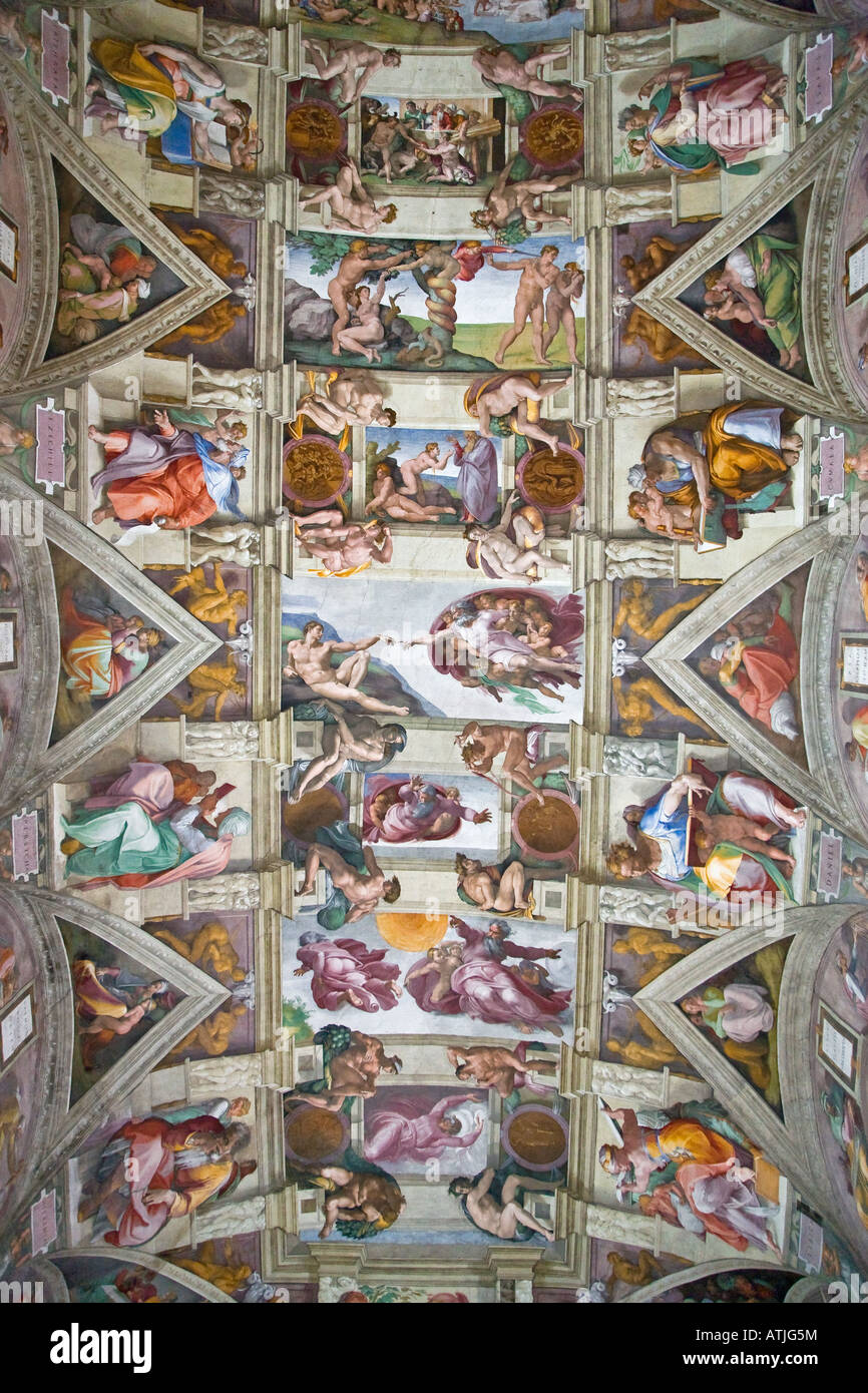 Michelangelo s Sixtinische Kapelle Rom Italien Stockfoto