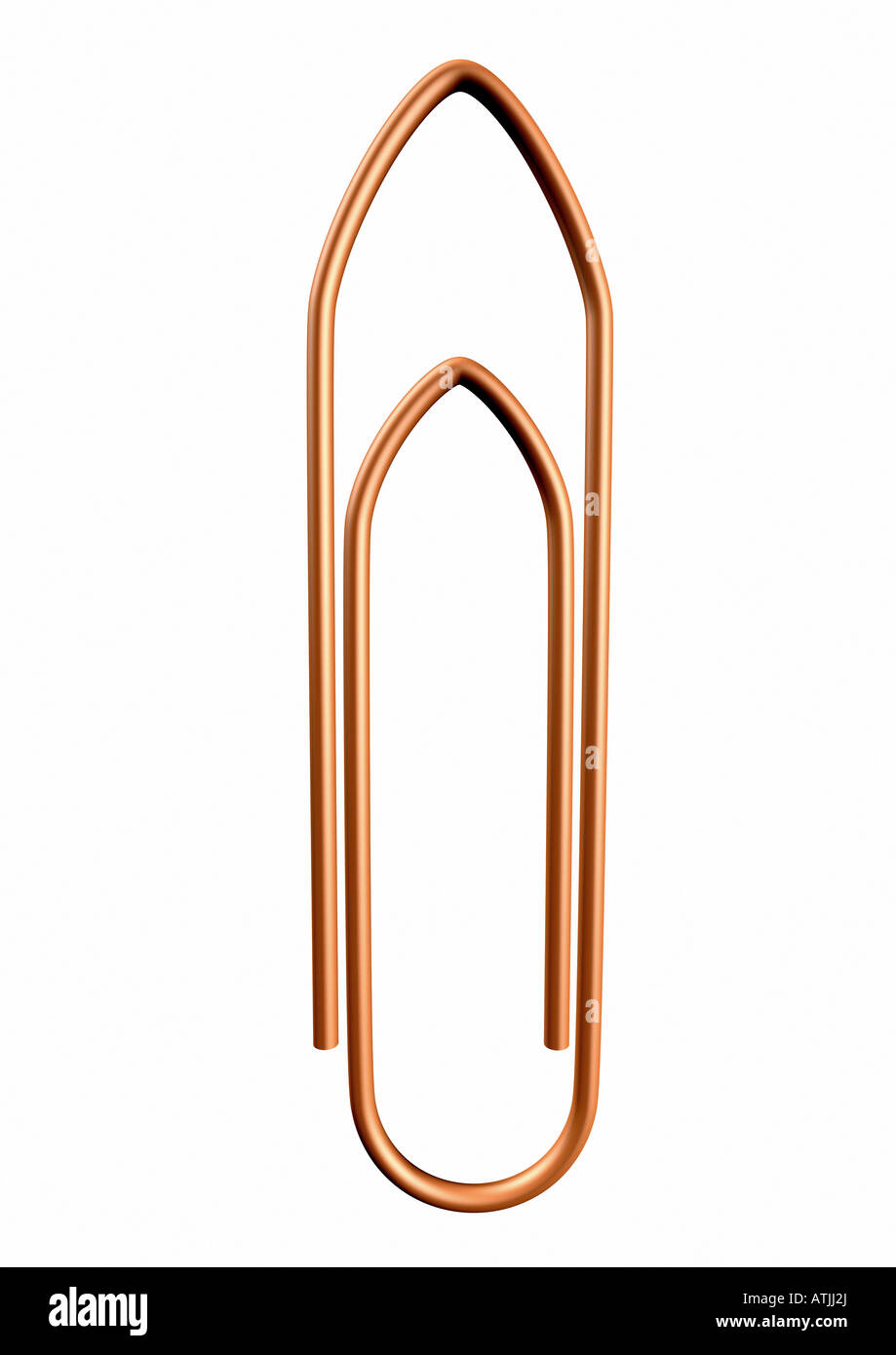 Clip Bueroklammer Stockfoto