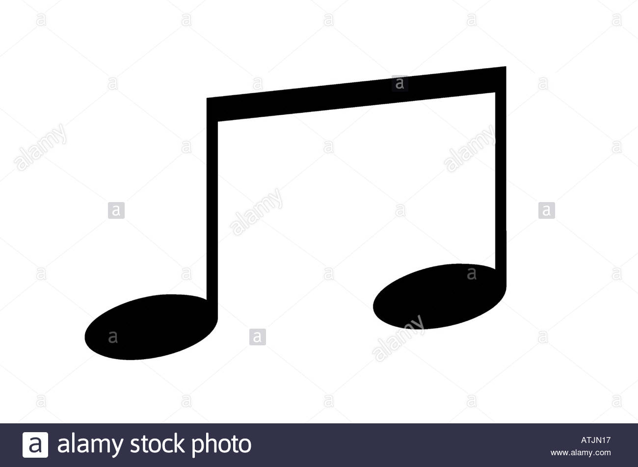 Eine Musiknote Stockfoto