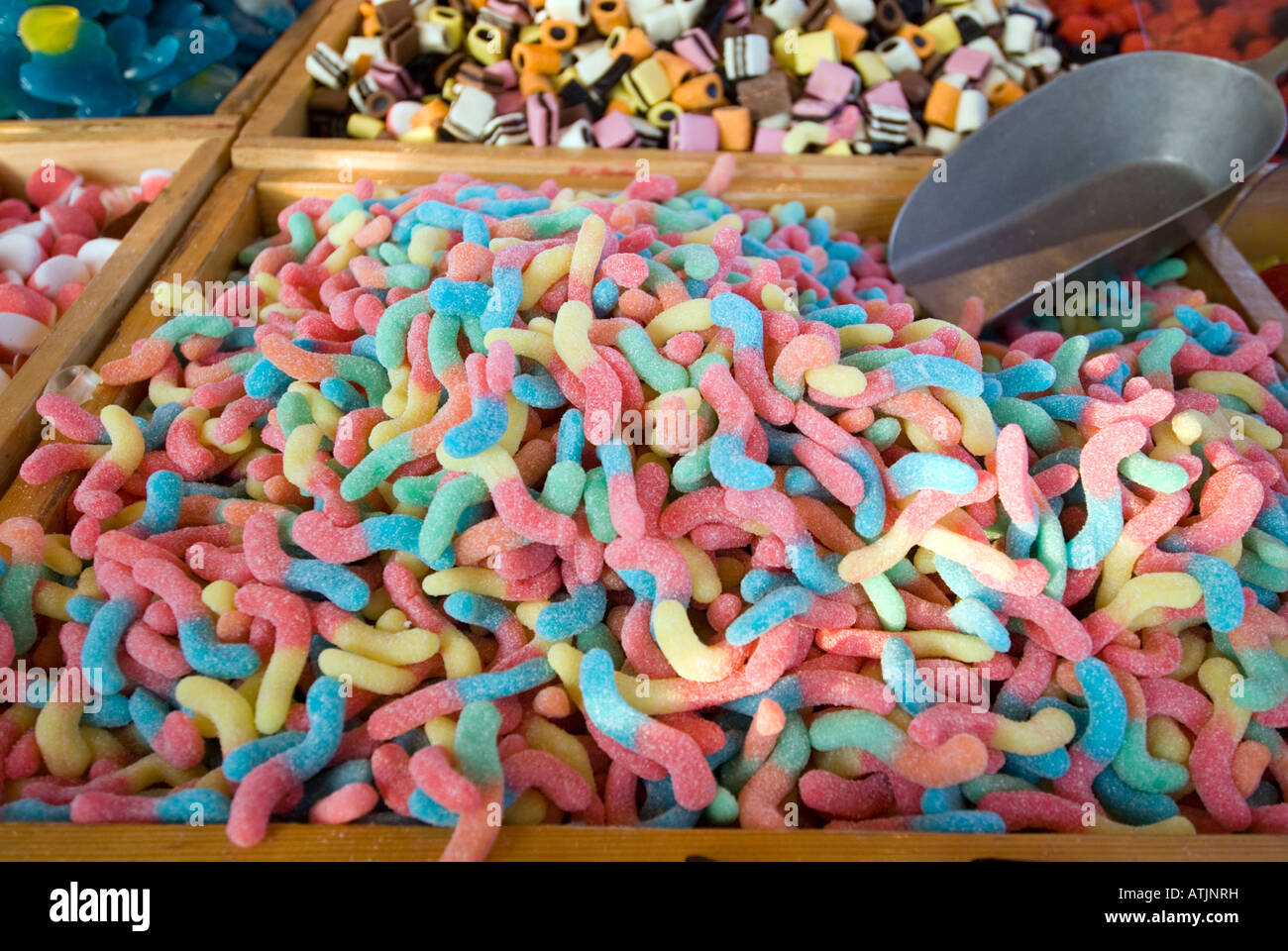 Wählen Sie und mischen Sie Süßigkeiten England UK Stockfoto