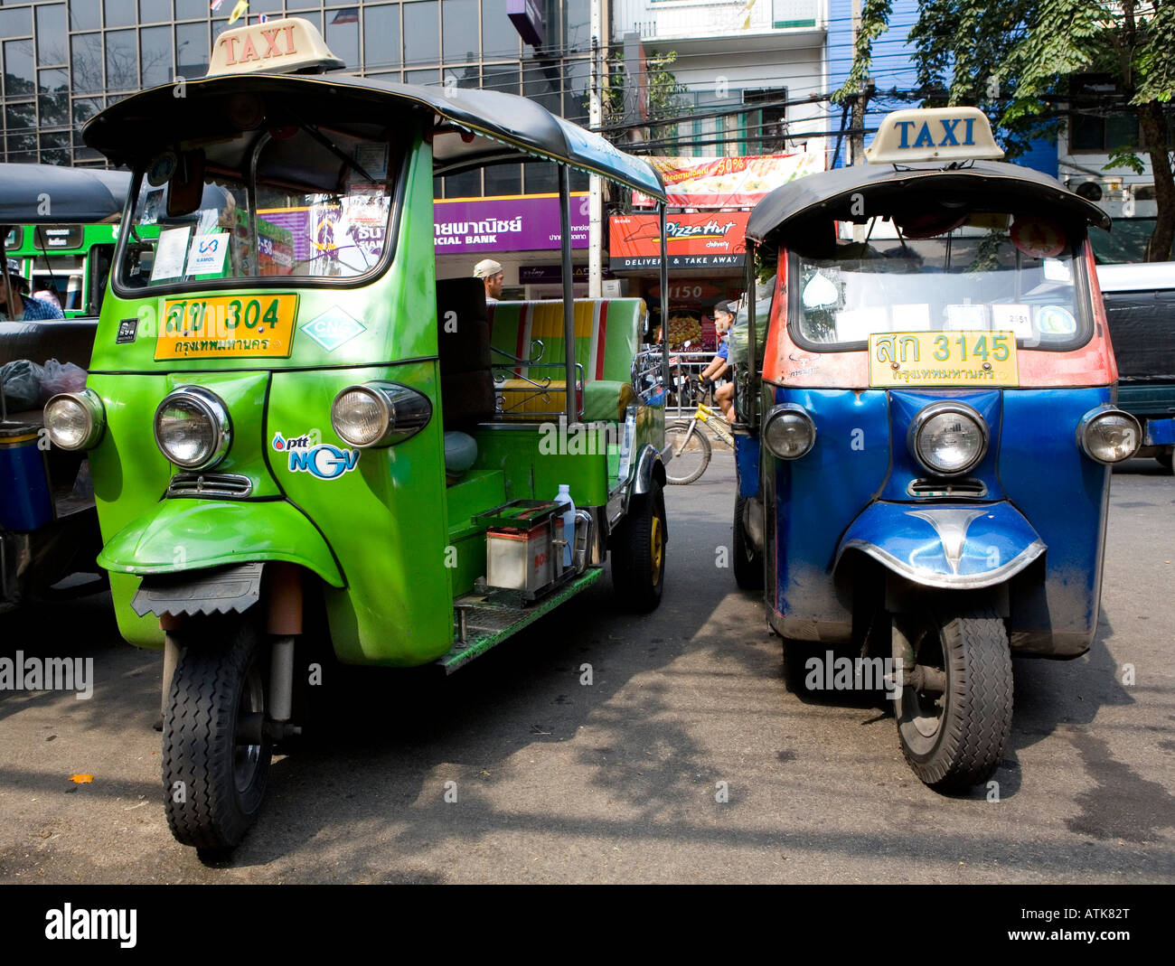 Tuk Tuk Verkehr In Bangkok Thailand Südostasien Stockfoto
