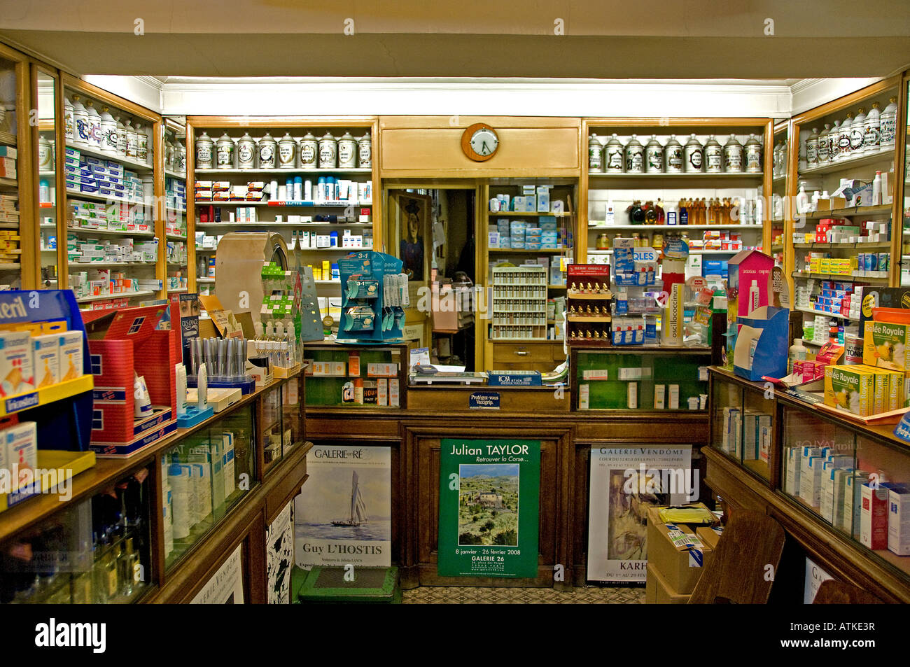 Marais-Apotheker Stockfoto