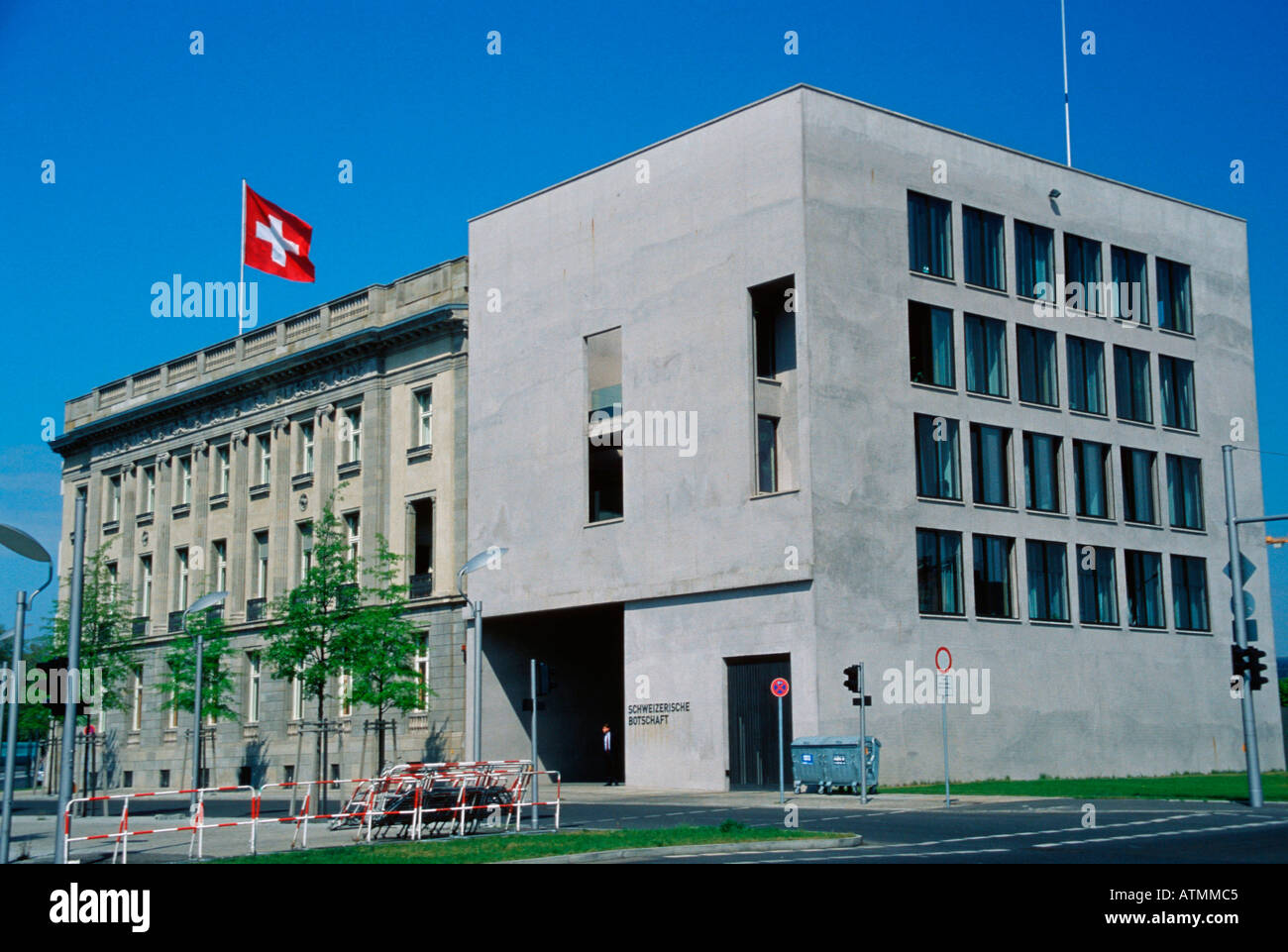 Schweizer Botschaft / Berlin Stockfoto