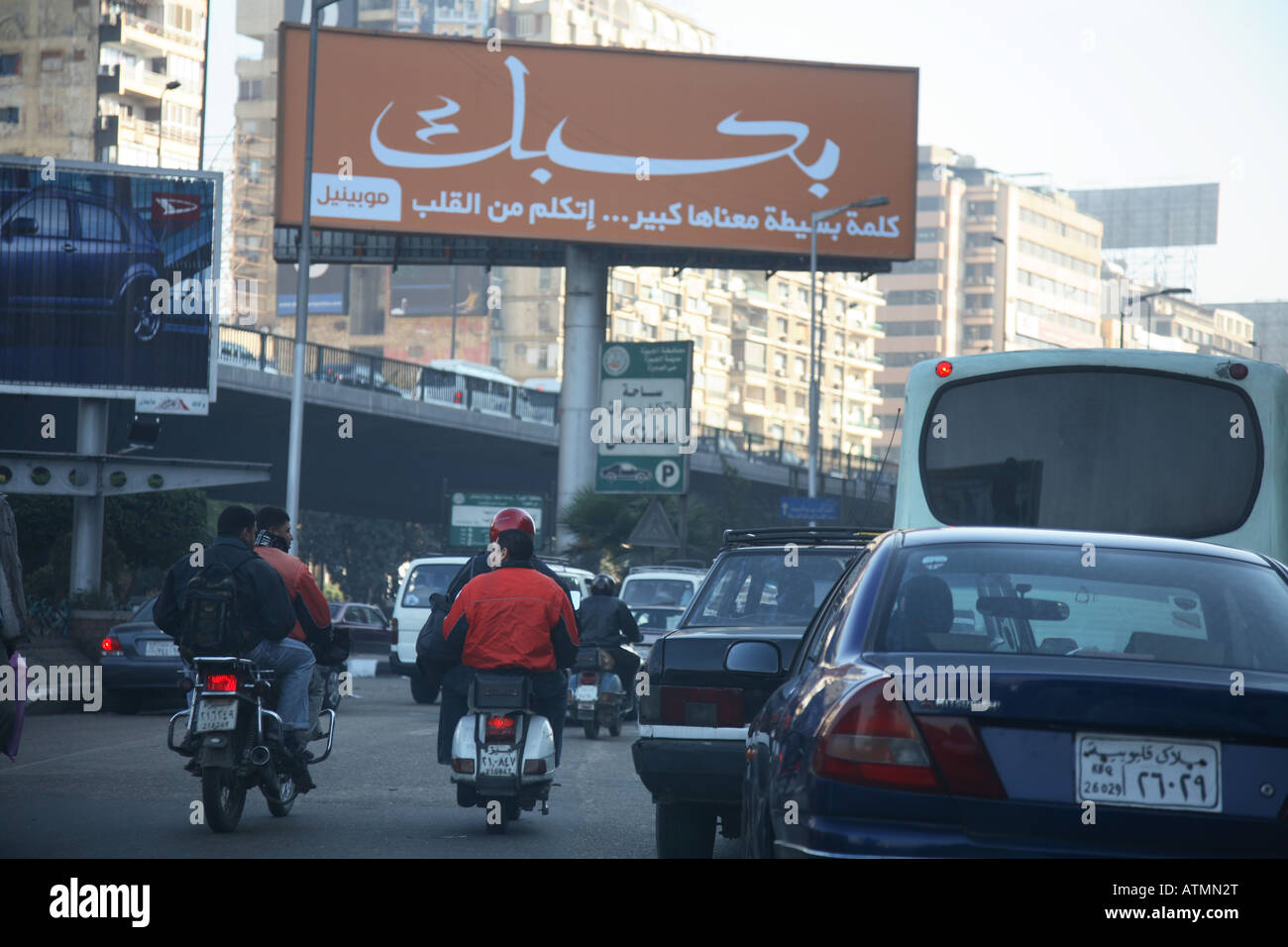 Verkehr in Kairo Stockfoto