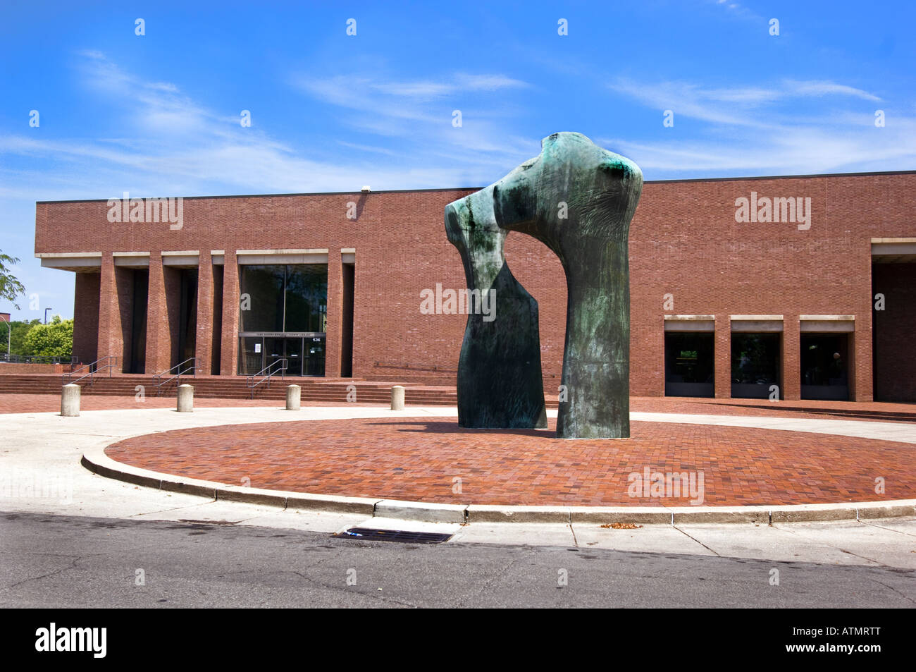 Bartholomew County Public Library und den großen Bogen, Columbus IN Stockfoto