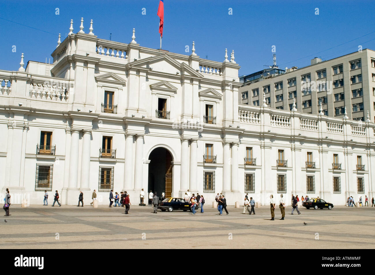 La Moneda Präsidenten Palast in Santiago de Chile Chile Stockfoto