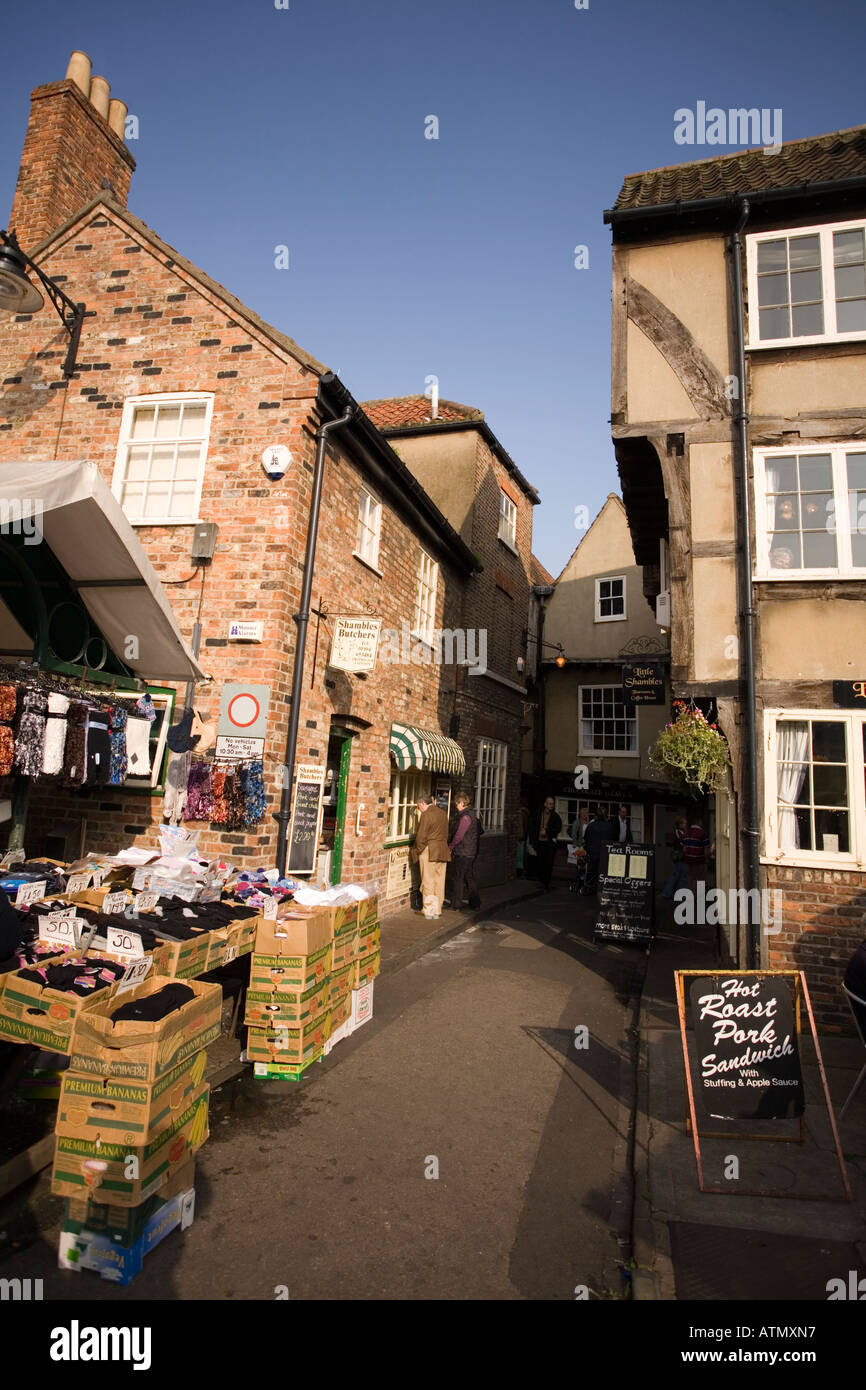 Shambles York City Yorkshire England Stockfoto