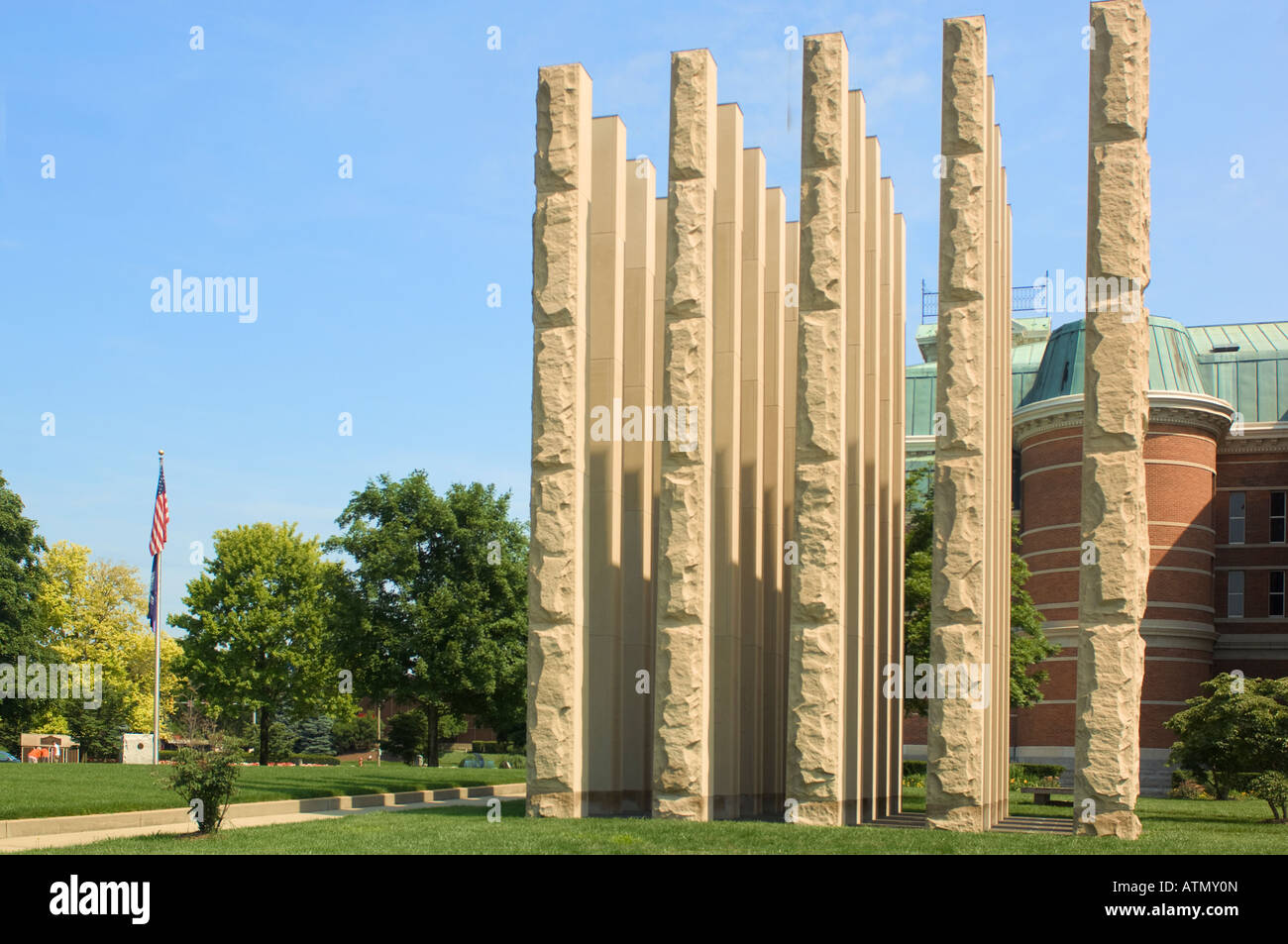 Bartholomew County Veterans Memorial Columbus IN Stockfoto