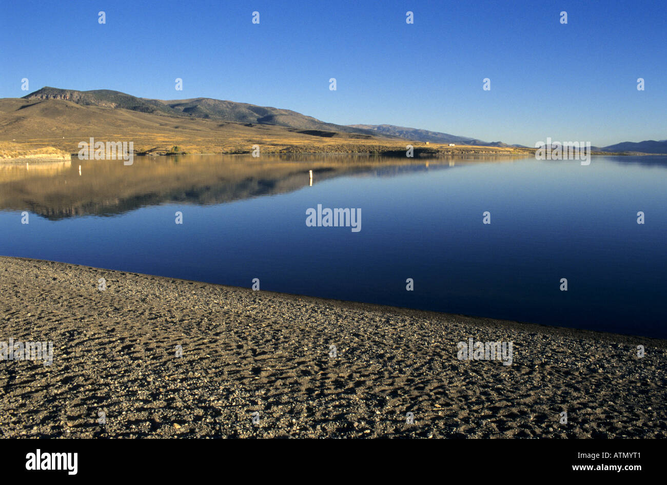 Strand von Otter Creek Reservoir Utah USA Stockfotografie Alamy