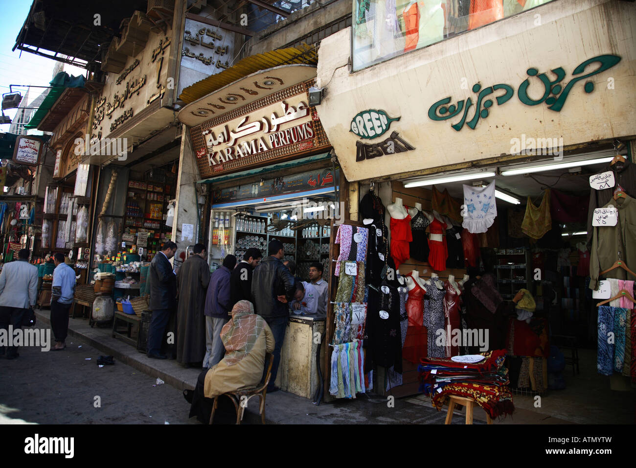 Markt im Khan El-Khalil in Kairo, Ägypten Stockfoto