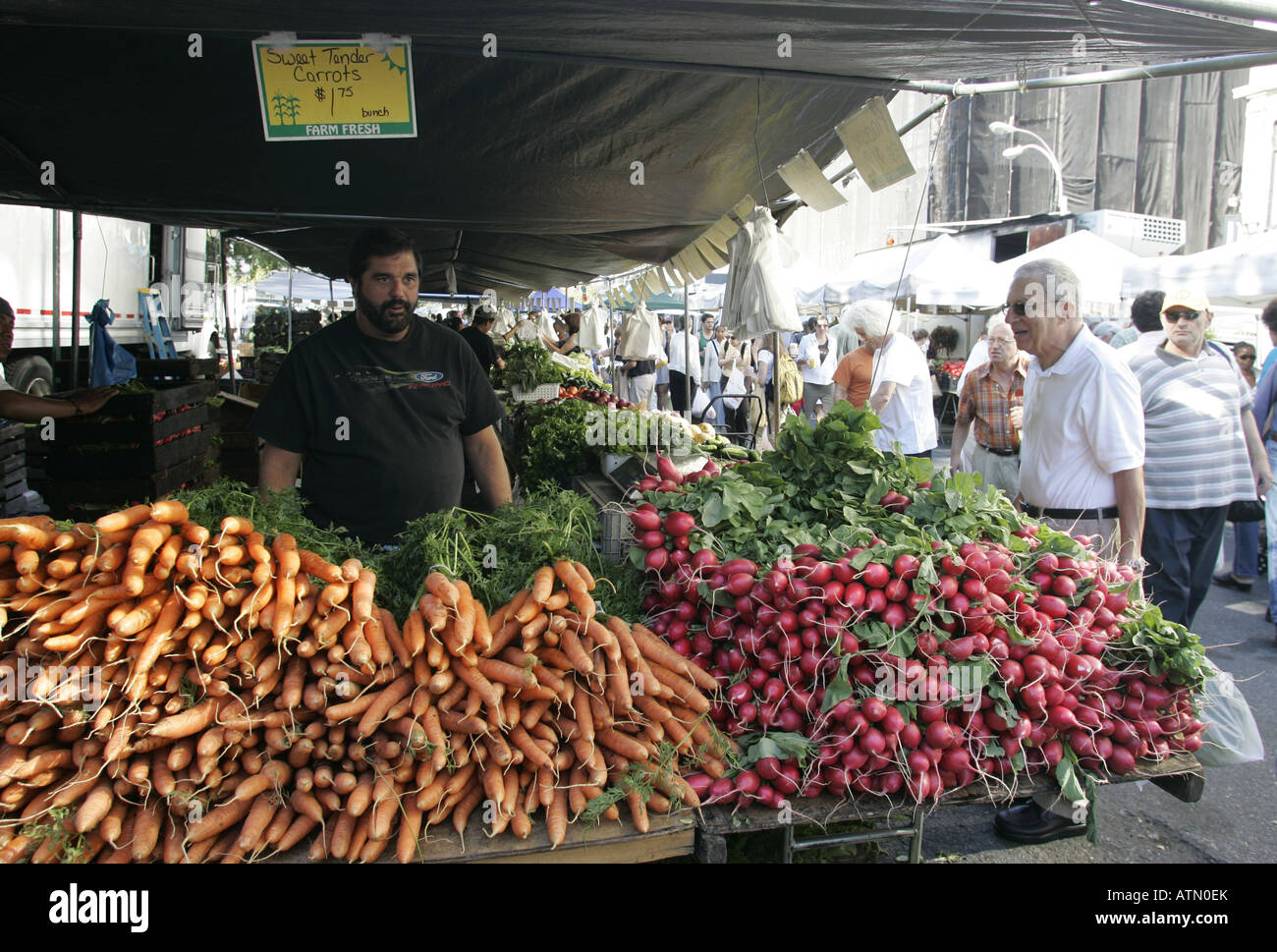 Green Market Union Square Park Manhattan New York Stockfoto