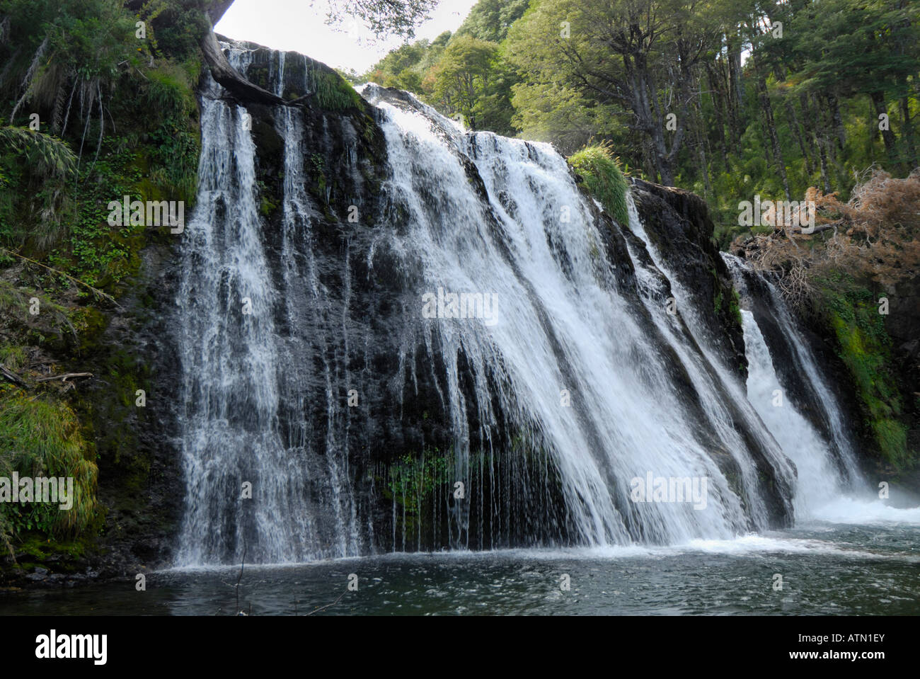 Ñivinco Falls, Nahuel Huapi Nationalpark, Neuquen, Argentinien, Südamerika Stockfoto