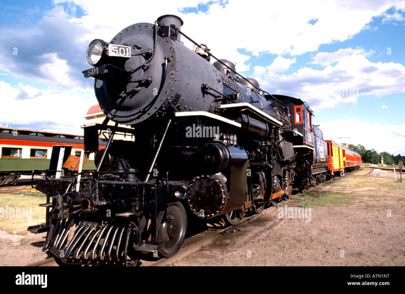 Dampflokomotive in USA Stockfoto