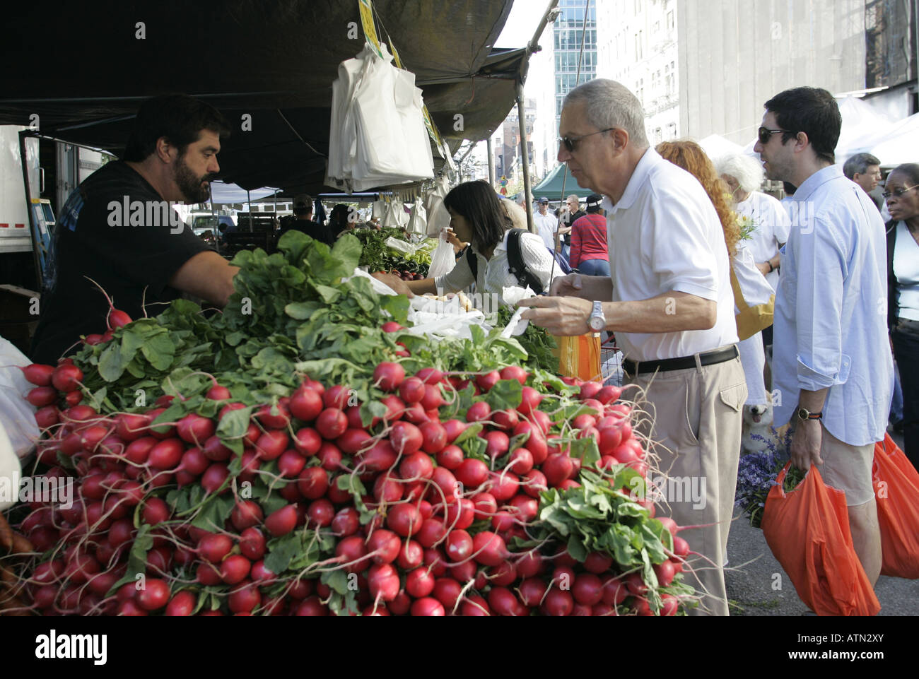 Green Market Union Square Park Manhattan New York Stockfoto
