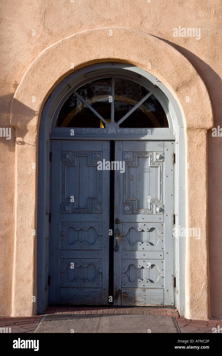 Kirche San Felipe Neri de Albuquerque Stockfoto