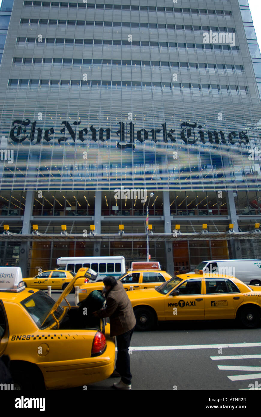 Die Büros der New York Times in Midtown Manhattan Stockfoto