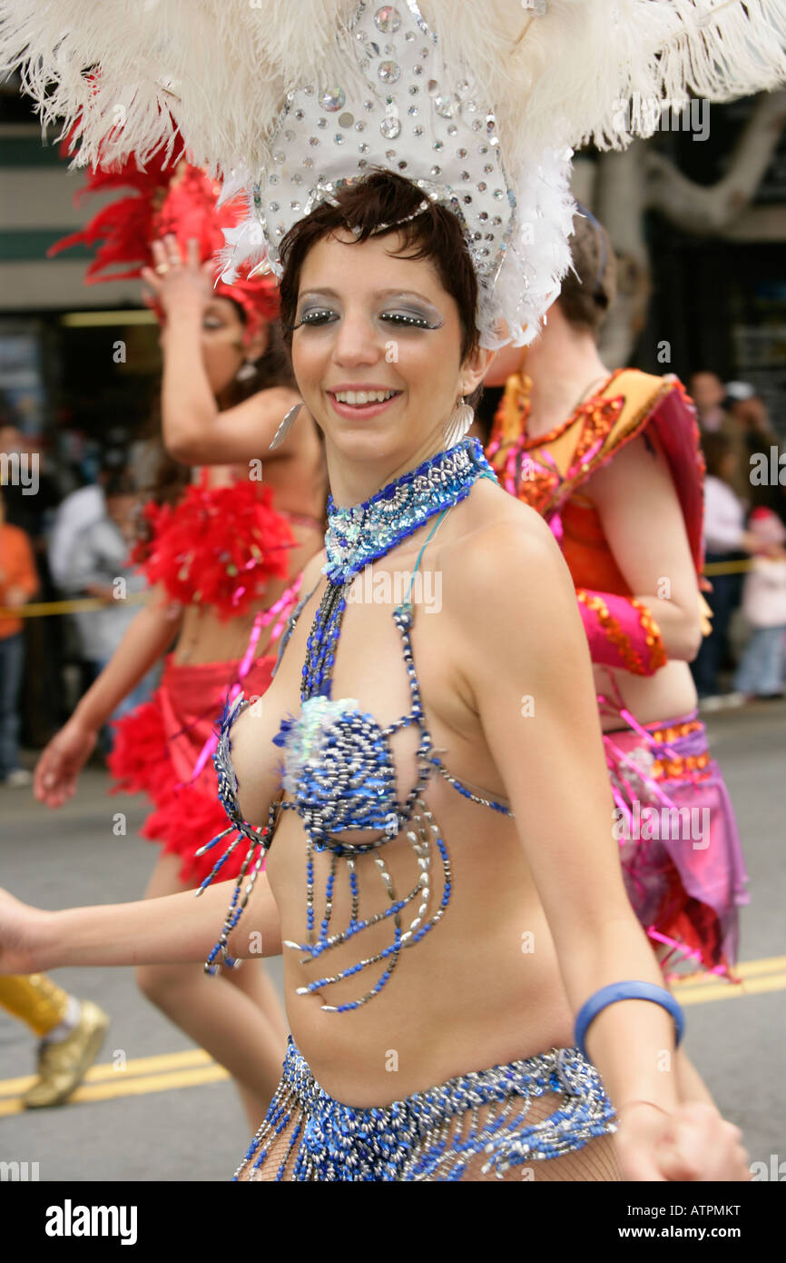 San Francisco Carnaval Parade Stockfoto