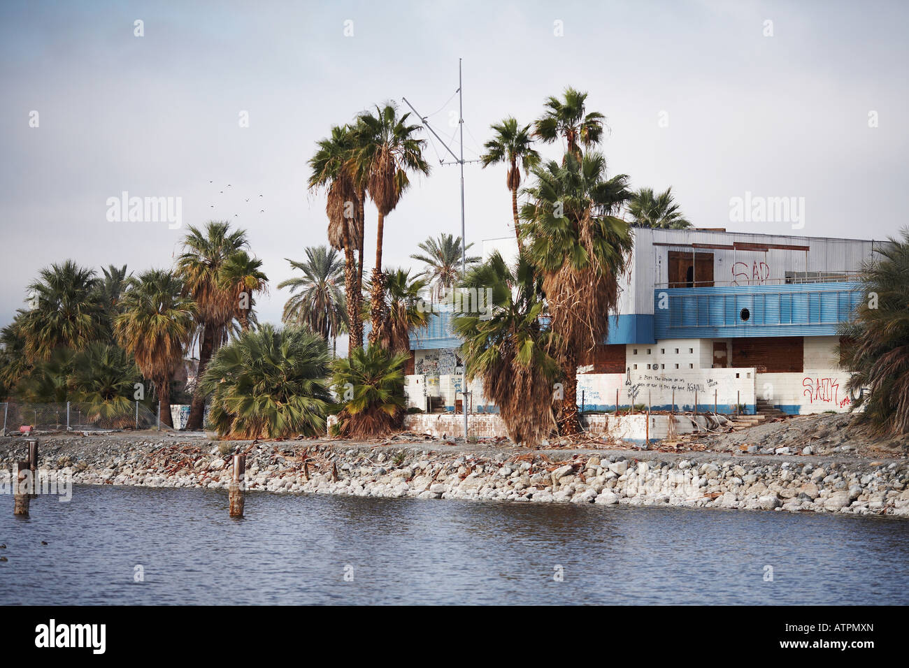 North Shore-Yacht-Club von Albert Frey in North Shore, The Salton Sea Imperial Valley, Kalifornien, USA Stockfoto