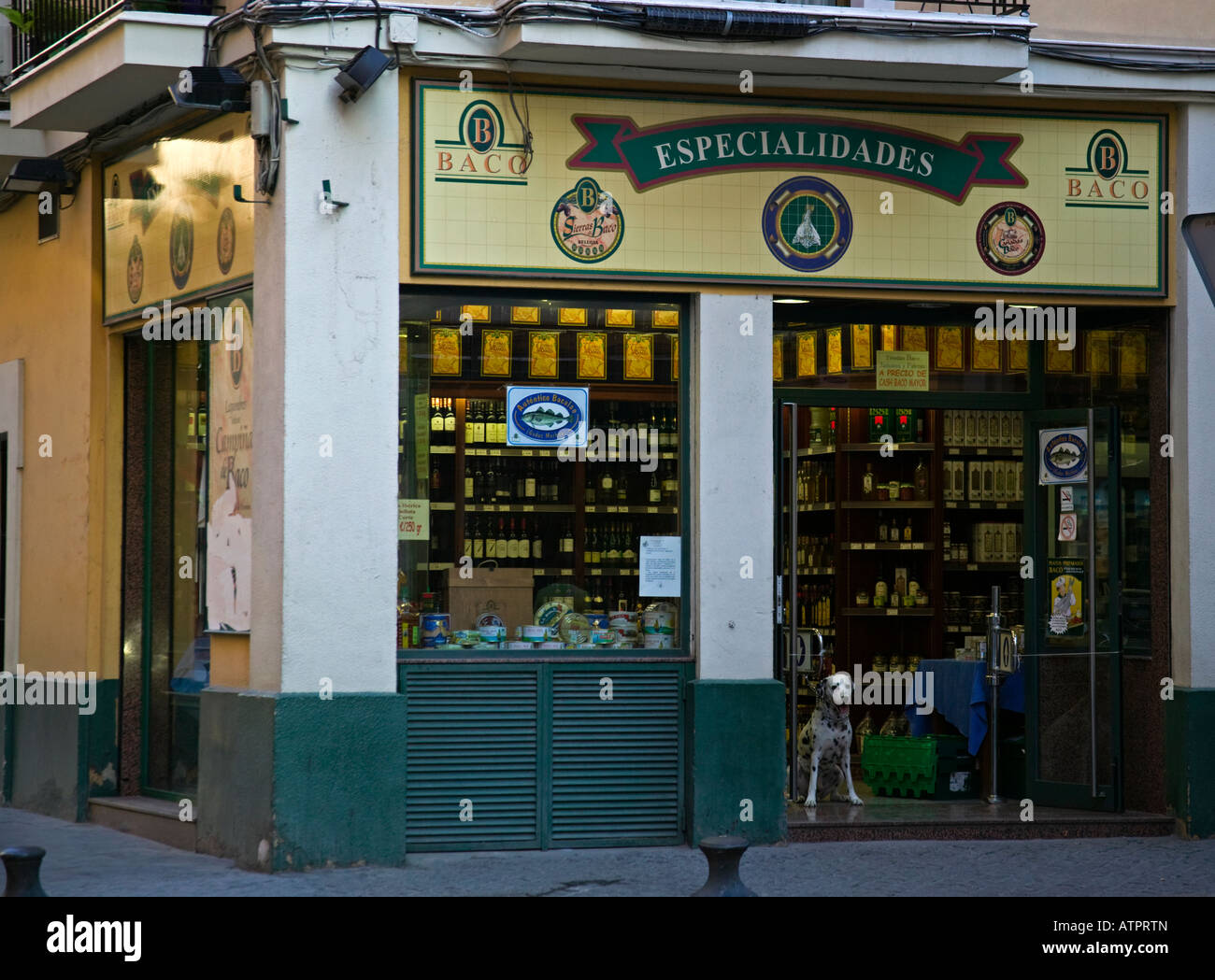 Shop, Sevilla, Andalusien Stockfoto
