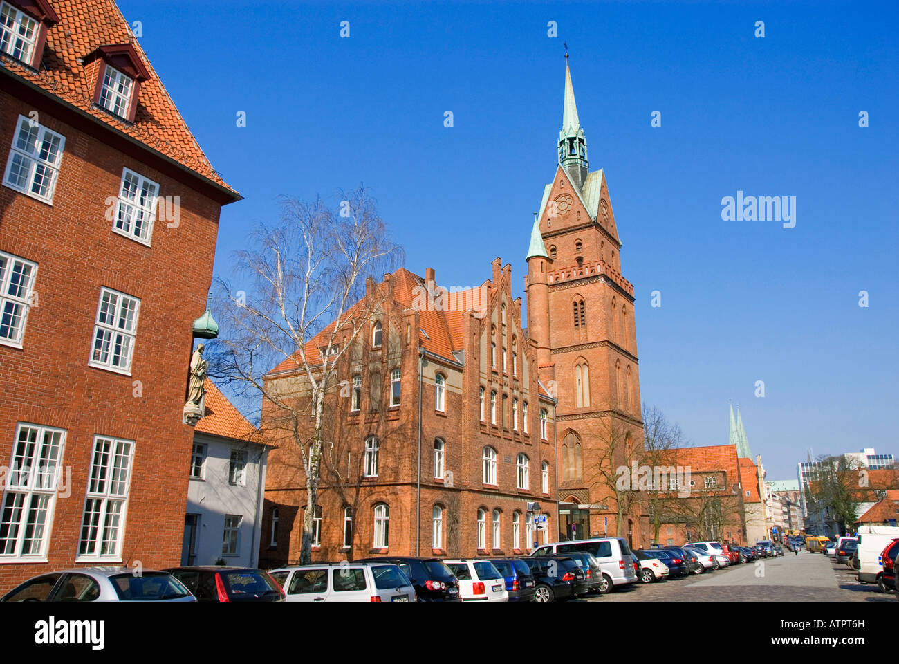 Herz Jesu Kirche / Lübeck Stockfoto