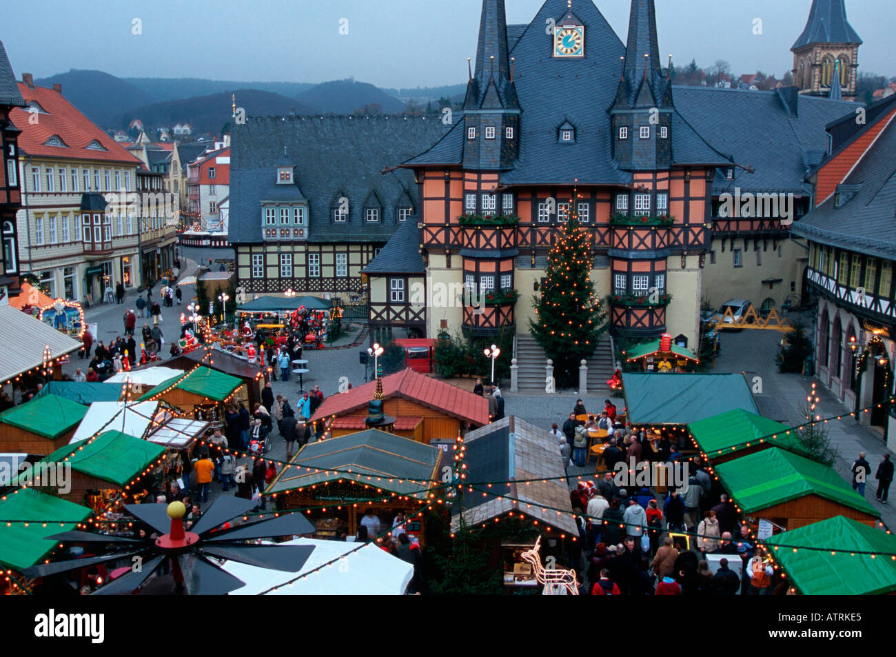 Weihnachtsmarkt / Wernigerode Stockfotografie - Alamy