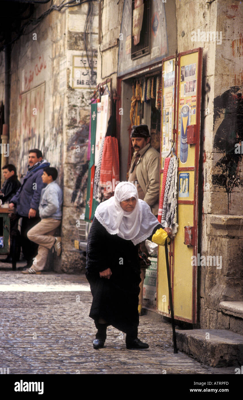 Straßenszene Jerusalem, Israel. Stockfoto