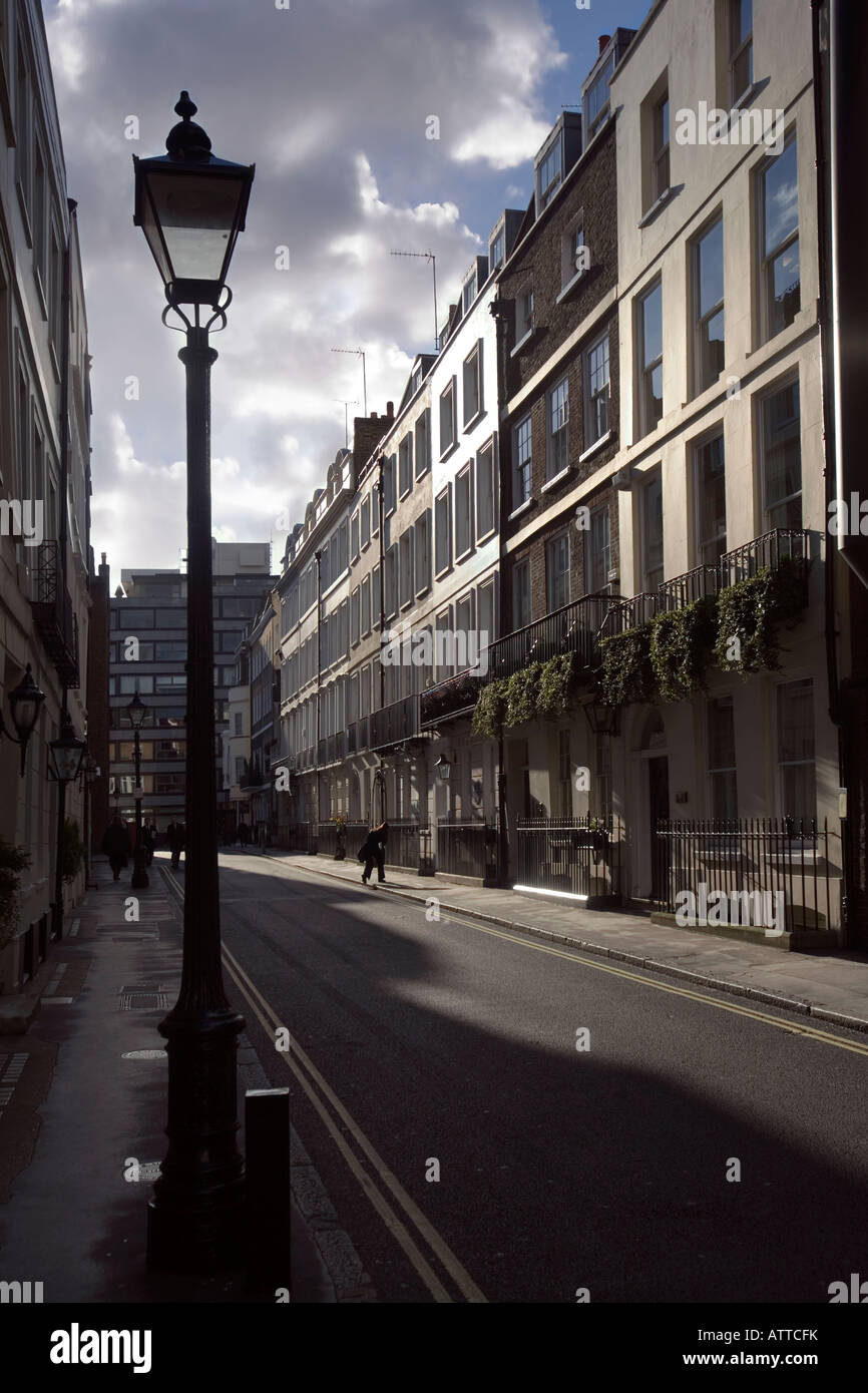 einer ruhigen Straße in Fitzrovia, Zentral-london Stockfoto