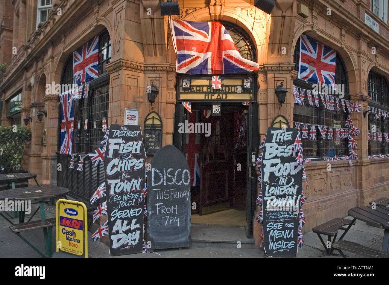 Marlborough Head Pub äußere London Stockfoto