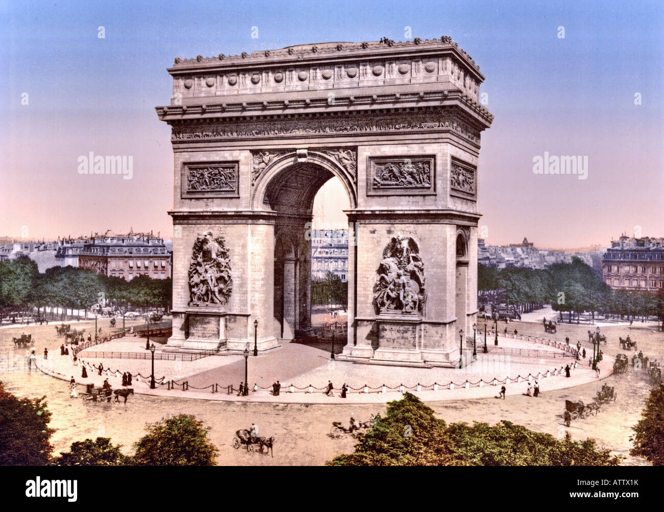 Arc de Triomphe de l ' Etoile, Paris, Frankreich Stockfoto